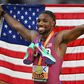 Man of the moment Noah Lyles compares running style to Usain Bolt's