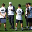Real Madrid boss Carlo Ancelotti overseeing training || Image credit: Getty