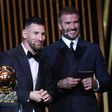 Lionel Messi and David Beckham