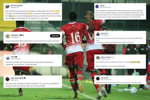 ‘Disband Harambee Stars’ - Angry fans call for changes after Kenya’s defeat to Gabon