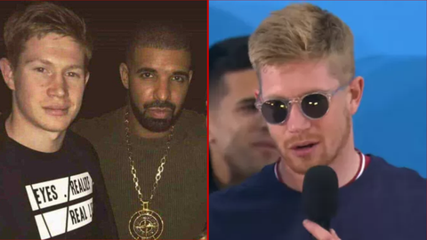 Kevin De Bruyne ASSISTS Drake in writing new rap song