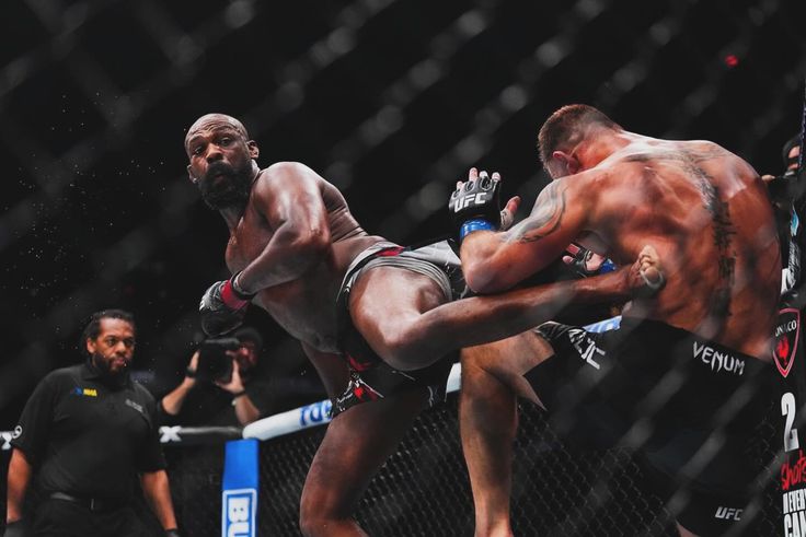 At UFC 309, Jon Jones used a spinning kick to Stipe Miocic, retains the heavyweight title in front of President Donald Trump.