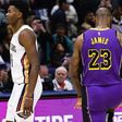 After a win against the Spurs, LeBron James goes crazy as the Lakers beat the Pelicans.