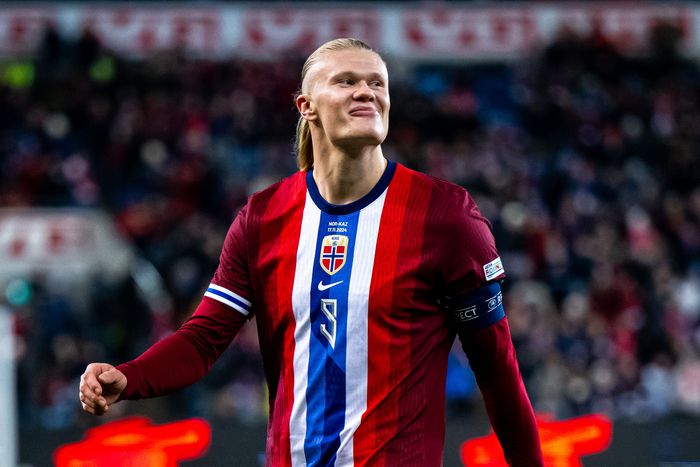 Erling Haaland scored his 25th hattrick as Norway destroyed Kazakhstan 5-0 ahead of Manchester City vs Tottenham.