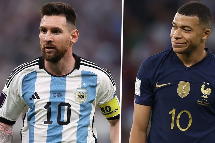 Lionel Messi and Kylian Mbappe will go head to head in the World Cup final between Argentina and France
