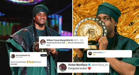 Ademola Lookman: Van Dijk, Super Eagles and Super Falcons stars congratulate CAF POTY winner