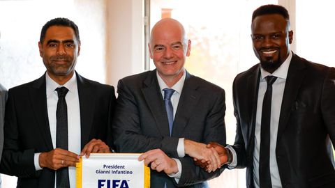 Newly elected FKF president Hussein Mohamed hits the road running in recent meeting with FIFA president