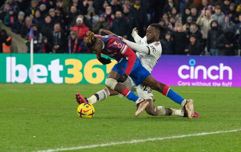 ‘It had to be him’- Zaha praises Wan Bissaka for challenge