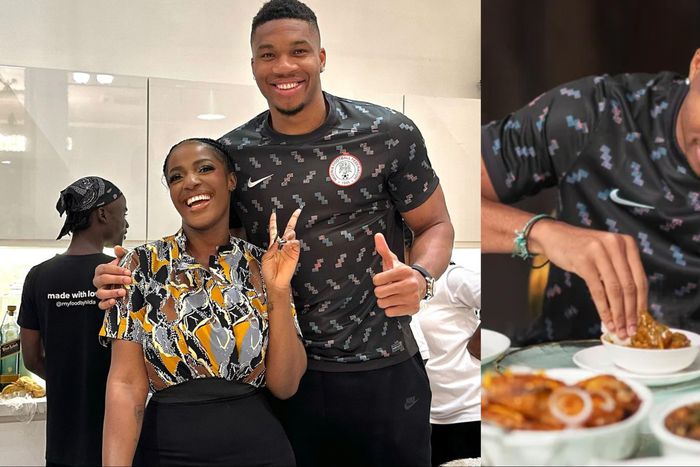 Giannis Antetokounmpo launches Igbo-speaking school, Nigerian Freak eats from celebrity Hilda Baci.