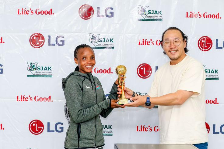 Beatrice Chebet wins SJAK/LG Sports Personality award of the month of December