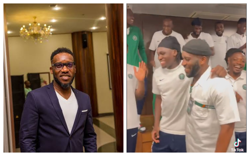 AFCON 2023: Super Eagles players join legend Okocha in dance routine ...