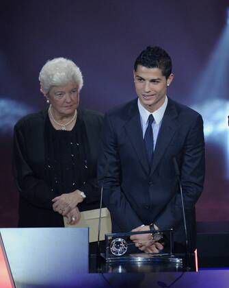 Cristiano Ronaldo receiving the first-ever Puskas award | Imago