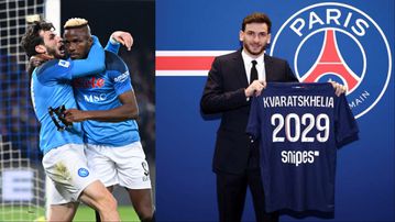 Khvicha Kvaratskhelia leaves Osimhen at Napoli: Signs for PSG, to wear No 7 jersey