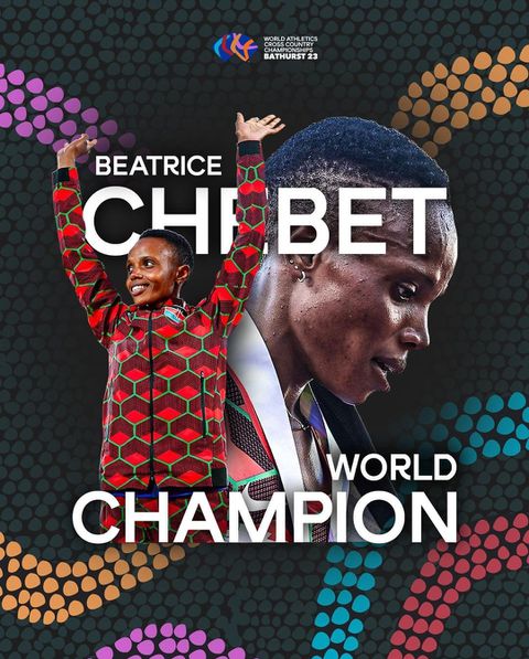 Beatrice Chebet crowned World Cross Country Champion in Bathurst