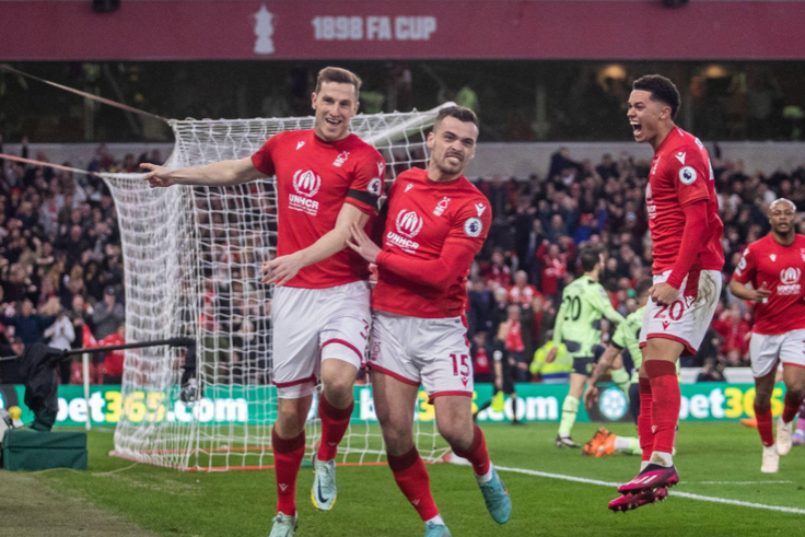 Chris Wood grabbed a late equaliser against Manchester City