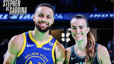 Steph Curry defeats Sabrina Ionescu in All-Star NBA vs WNBA 3-point ...