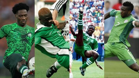 Super Eagles give Ola Aina legendary status with Yobo, Eguavoen and Oparaku