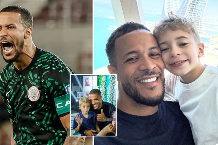 Super Eagles legend Troost-Ekong and his son Akpan spark reactions over viral photo