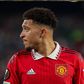 Manchester United's Jadon Sancho during a Europa League match against Real Betis.