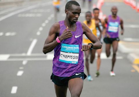 Cheptegei pursues Kiplimo at New York half marathon