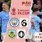 Reactions as Erling Haaland leaves fans speechless with goalscoring streak in Man City's FA Cup win against Burnley