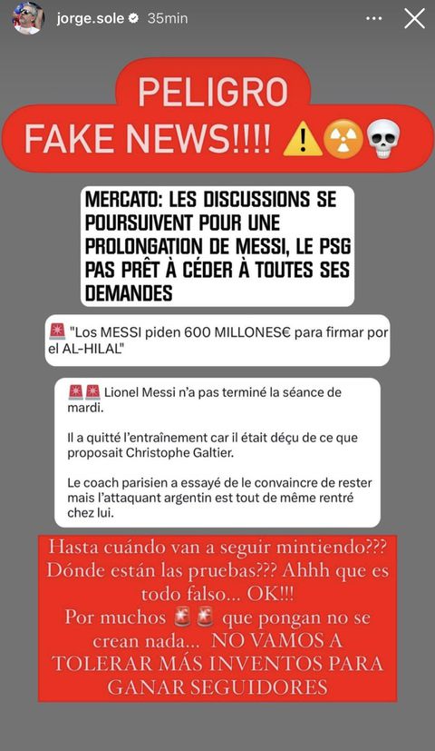 Jorge Messi via Ig Story
