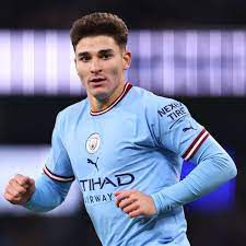 Manchester City striker Julian Alvarez