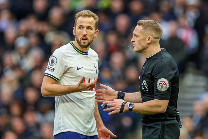 Tottenham Hotspur captain Harry Kane during a Premier league match against Nottingham Forest.