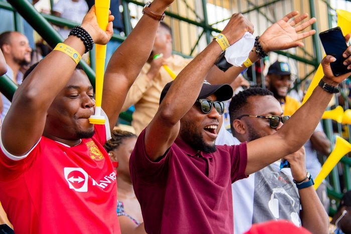 Fans at Sporting Lagos' Nigeria National League (NNL) game