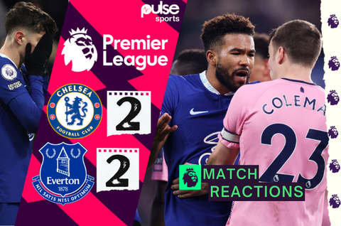 'Potter's fault' - Reactions as sloppy Chelsea held by resilient Everton in the Premier League