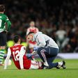 Arsenal Saliba injured against Sporting CP