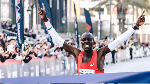 Dominic Ngeno shares what propelled him to victory at Los Angeles marathon