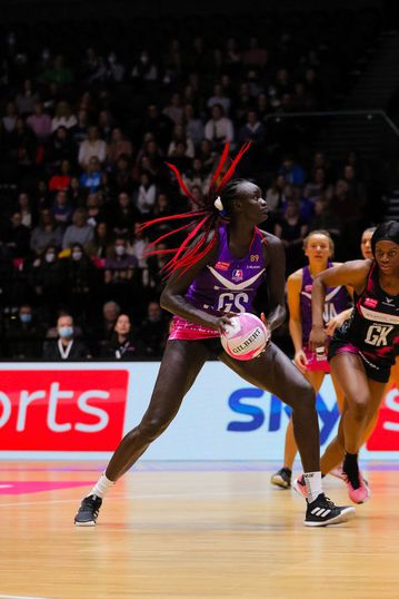 Stunning Mary Nuba nets as many as the entire opponents' team in the UK Netball Super League