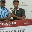 GMD of Custodian, Wole Oshin, with Vincent Torgah last year's winner