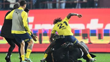 Nigerian defender punches pitch invader in chaotic scenes after Turkish Super Lig match