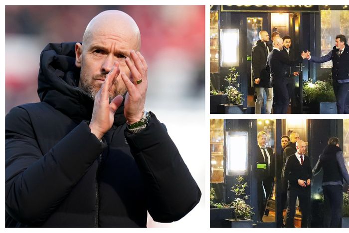 Erik Ten Hag celebrates FA Cup win in style