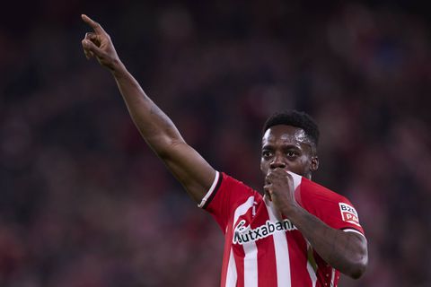 Inaki Williams celebrating his goal against Girona in Laliga