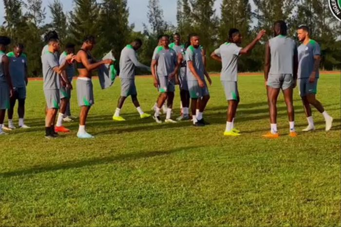 Eric Chelle holds 1st Super Eagles training ahead of Rwanda vs Nigeria World Cup qualifier.