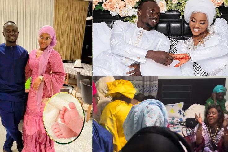 Sadio Mane & teenage wife Aisha Tamba welcome first child as Al-Nassr star flies to Senegal for baby-naming ceremony