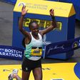 Hellen Obiri of Kenya wins the women s division of the 127th Boston Marathon.