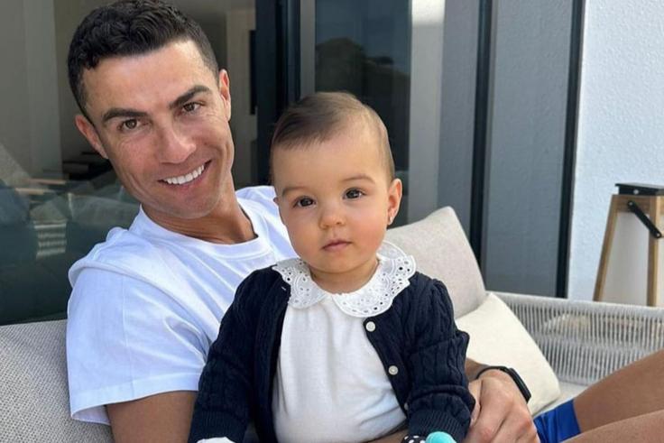 Cristiano Ronaldo and daughter Bella Esmeralda