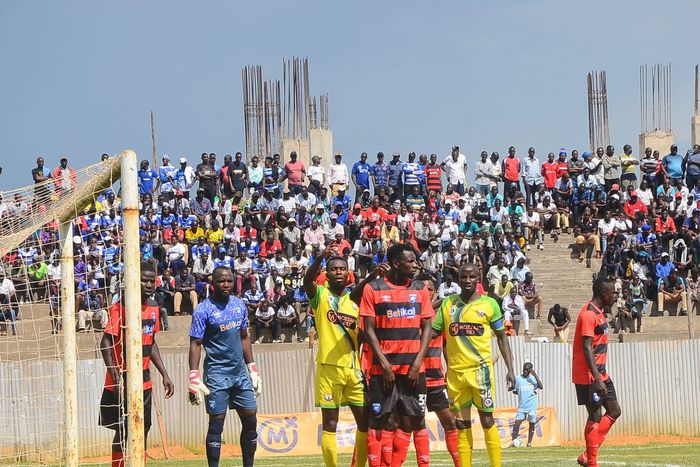 Fans watching Kakamega v Homeboyz game