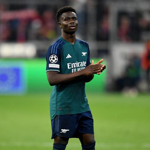 Bukayo Saka failed to create a single chance and make an attempt against Bayern Munich.