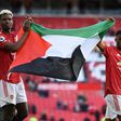 Pogba, Diallo display Palestine flag after Man Utd match