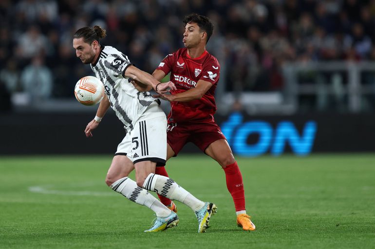 Europa League first leg between Juventus and Sevilla