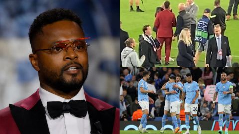 Manchester United legend Patrice Evra in furious clash with Man City staff