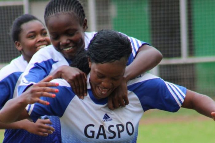 Gaspo Women celebrating