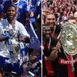 Victor Boniface and Kelechi Iheanacho both won league titles this season || Image credit: Imago