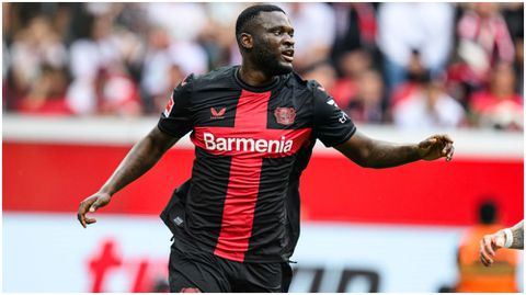Bayer Leverkusen's star man, Victor Boniface.