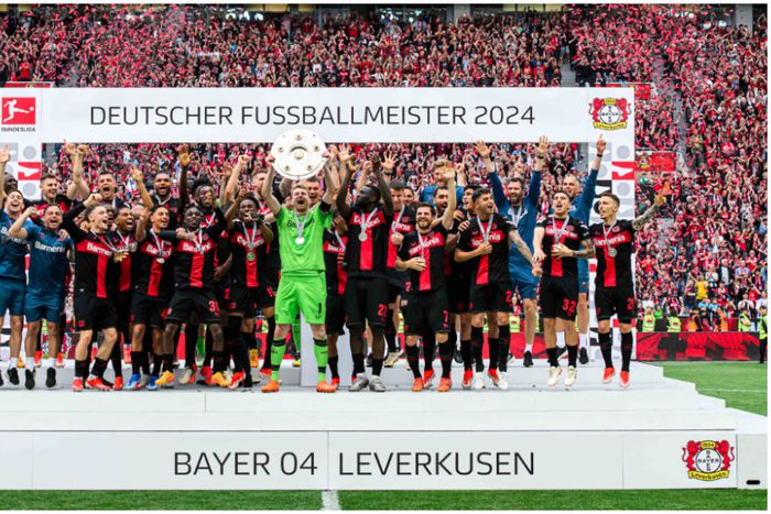 Victor Boniface and Bayer Leverkusen lift first-ever Bundesliga crown.